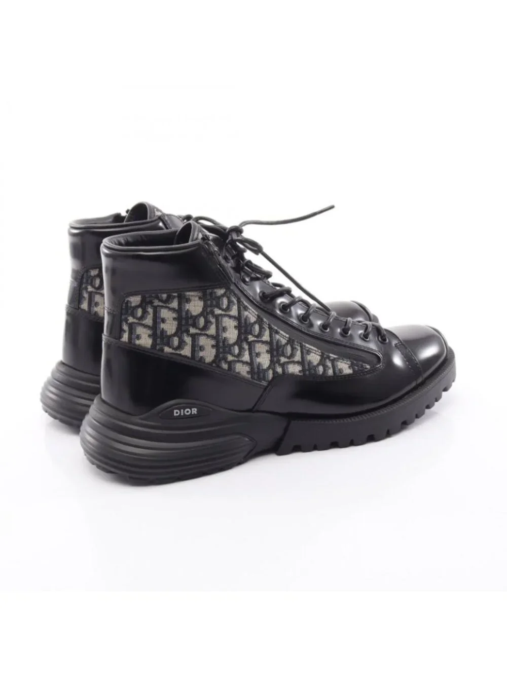 Dior Boots Combat Oblique Short Leather